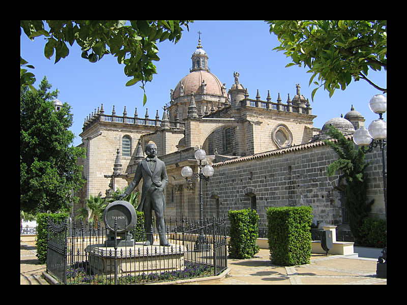 Gründerdenkmal (Bodega Gonzales Byass, Jerez - Canon PowerShot A 95)