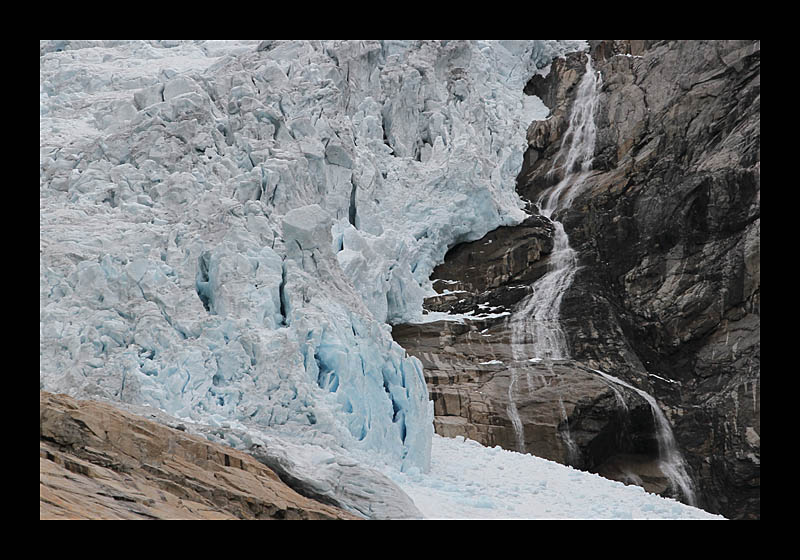 Gletscherzunge (Briksdalsbreen, Norwegen - Canon EOS 7D)